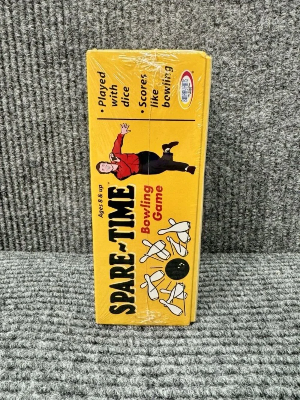 Spare-Time Bowling Dice Game 2003 Binary Arts Pin Dice Cup Brand Sealed/New VTG
